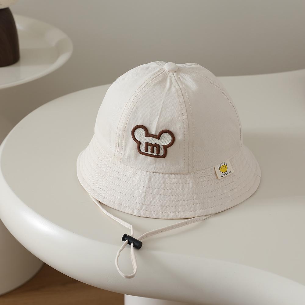 Korean Style Children's Cartoon Wide Brim Fisherman Hat for Spring/Autumn - Trendy Outdoor Sun Protection