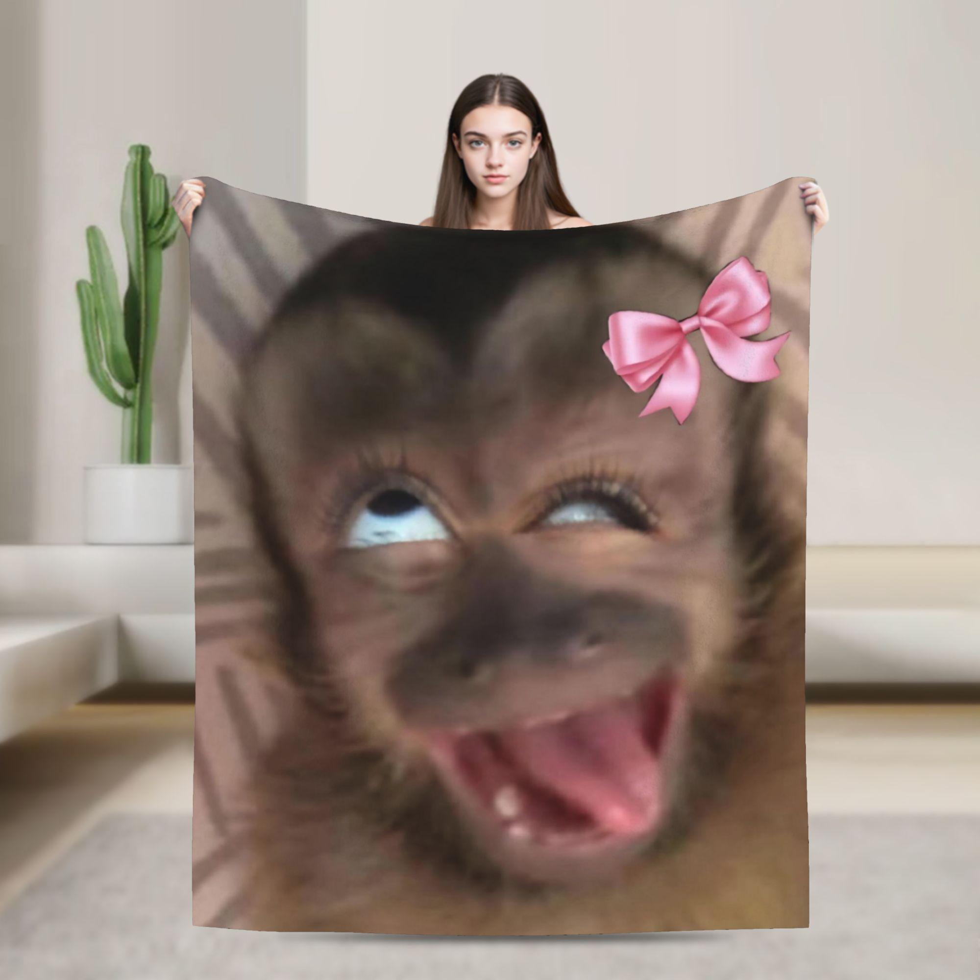 

Funny Monkey Cartoon Accessories Blanket Super Soft Cozy Throw Blankets for Bed 50x60 Inches Multi-size Bedspread 100x150cm