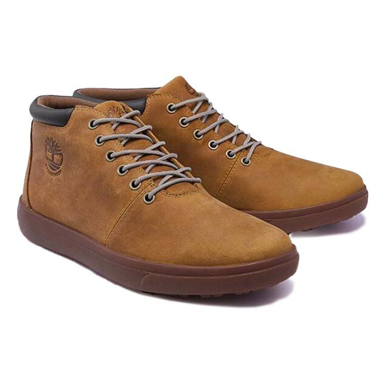 Timberland Ashwood Outdoor Casual Mid-Top Sneakers Men Sneakers Wheat A2DSC