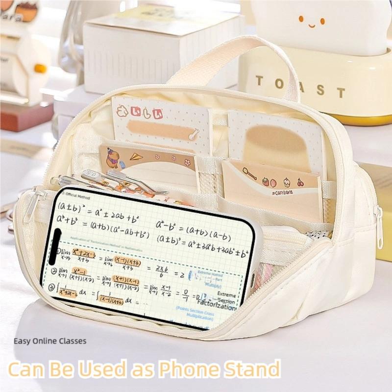 Stationeries Storage Bag Pen Holders Box Educational School Office Gifts Pencil Case Kids Students Desktop Organizers