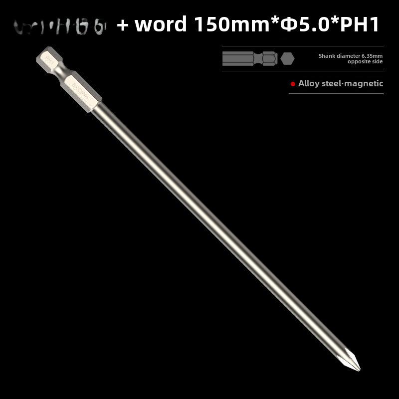 BROPPE Magnetic Cross Screwdriver with Electric Drill and Pneumatic Nozzle Head
