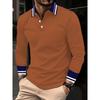 Spring and Autumn Men's Long Sleeve Business Casual Versatile Breathable Moisture Wicking Commuter Daily Top