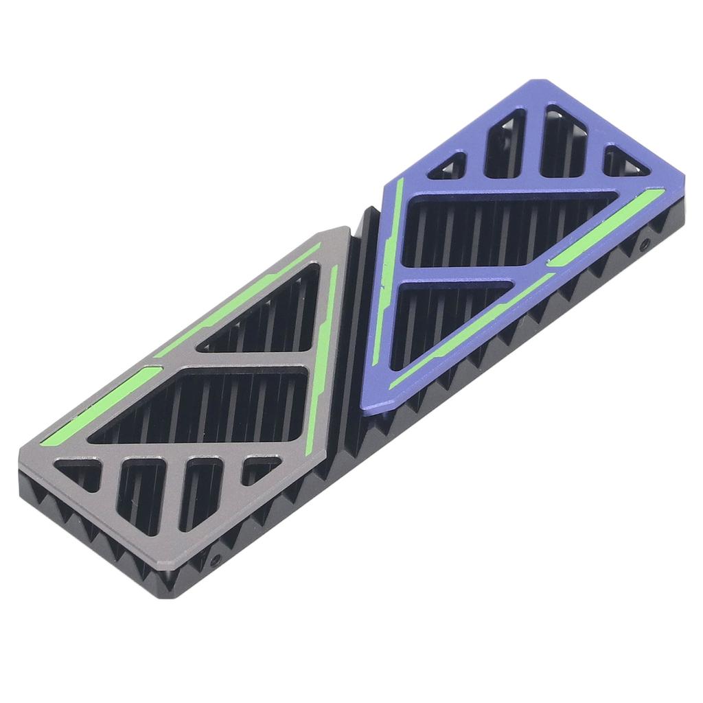 M.2 2280 SSD Kühlkörper Aluminiumlegierung Schnelle Wärmeableitung M.2 2280 SSD Kühler mit Silikonpad für Desktop-Computer