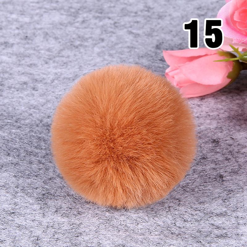 20PCS Imitation Rabbit Fur Ball Handmade Clothing Bag Decoration Artificial Fluffy Soft Pompons Colorful Balls for DIY Keychain