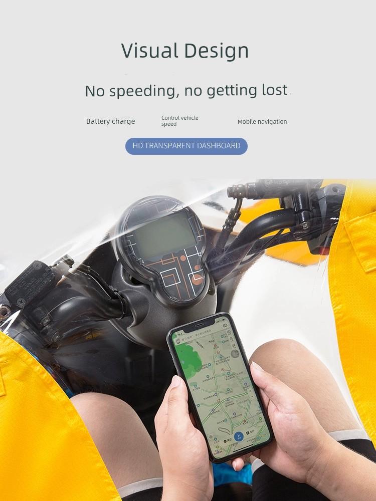 Electric Motorcycle Single Long Thickened Special Raincoat