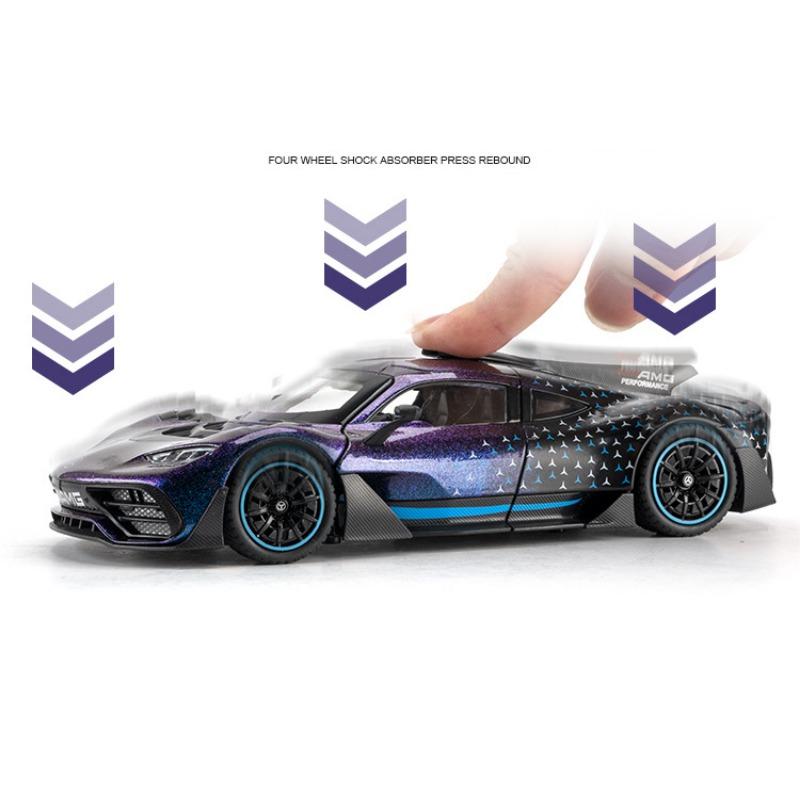 1/24 Mercedes Benz AMG ONE Diecast Model Car Toy Sound&Light Collectible Gift