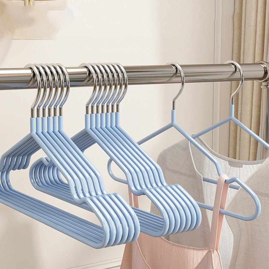 Metal Traceless No-slip Clothes Hangers, Durable Strong Clothes Racks, Household Space Saver For Organization Of Bedroom