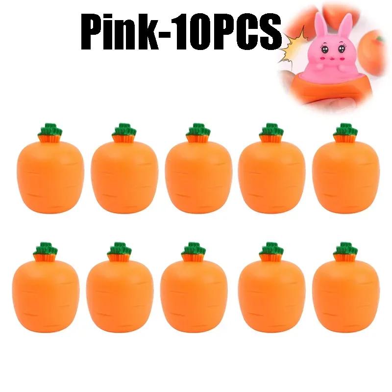 Squeeze Cup Carrot Sensory Toy for Stress Relief Funny Rabbit Shaped Fidget Toys Gifts for Anxious Adults Kids