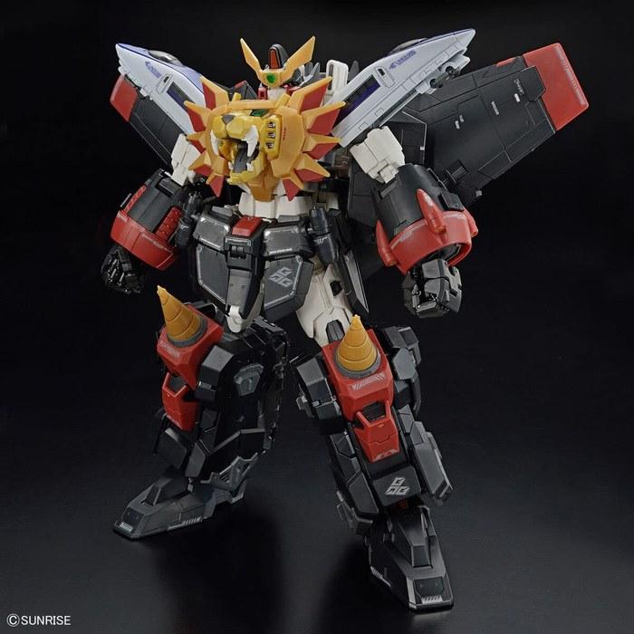 BANDAI SPIRITS RG Yuushaoh Gaogaigar Gaogaigar Color-Coded Plastic Model Kit (Black/Red) 40x30x30cm