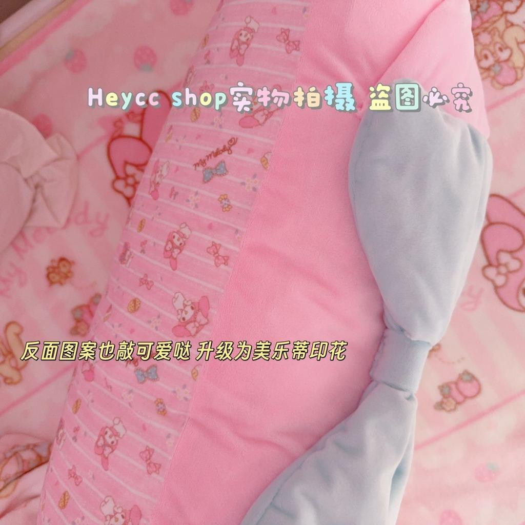 Cute Cartoon My Melody Bow 3D Ears Pillowcase Super Soft 42x68cm Girls Dorm Decor Anime Gift