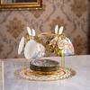 Ceramic Coffee Set With Phnom Penh Coffee Cup Light Luxury Afternoon Teacup Household High-Value Flower Teacup