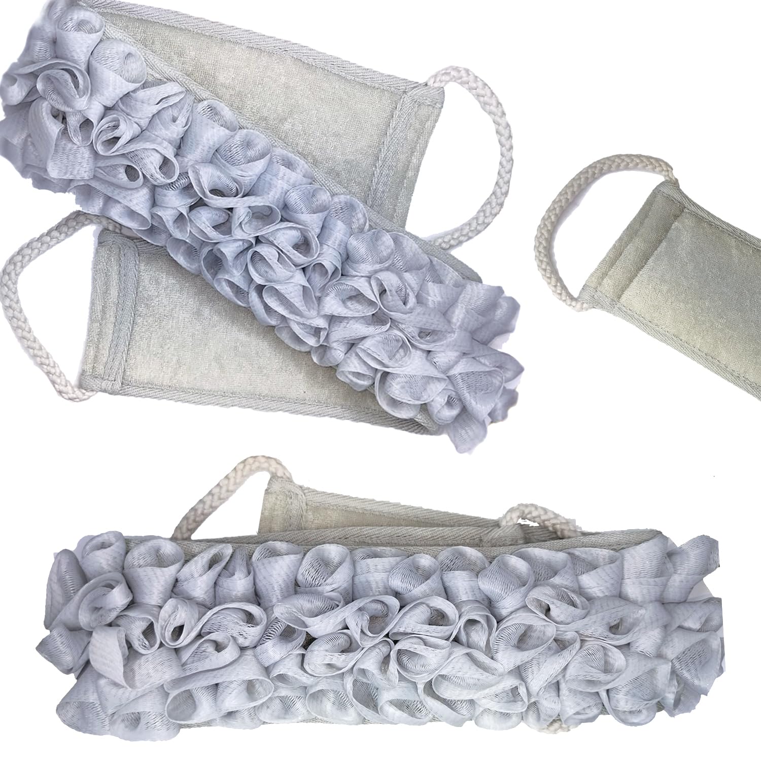 

TEMPERIA (1 Pcs) Back Scrubber for Bathing - Dry Brush for Body Cleaning, Bathing & Shower for Women & Men - Long Loofah - Lengthy, Premium and E