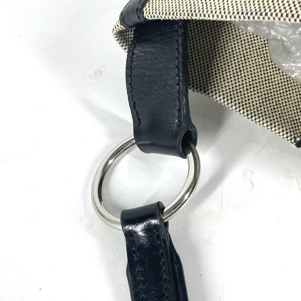 HERMES Corlule 25 Bag Shoulder Bag Tote Bag Toile H / Coating canvas Black/gray