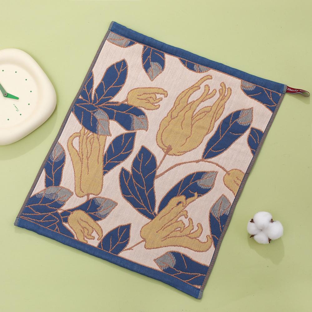 Country Style Household Towel 34x40cm Bathroom Hand Towel Cotton Dishcloth Decorative Tea Towel Suit for Kitchen Restaurant Use