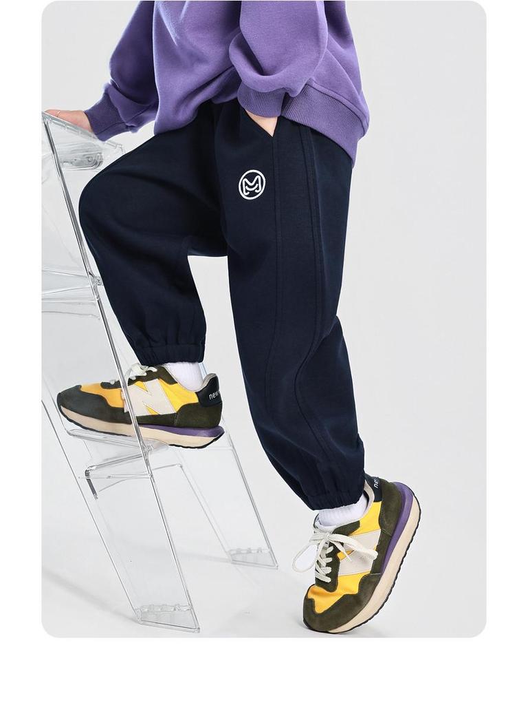 Sportiga träningsbyxor för pojkar 2025 Vår/Höst Casual långbyxor för barn