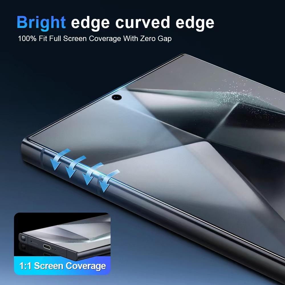 0.18mm Ultra-Thin Fingerprints Unlocking Matte Full Cover Tempered Glass Screen Protector For Samsung Galaxy S25 S24 S23 S22 S21 Ultra Plus