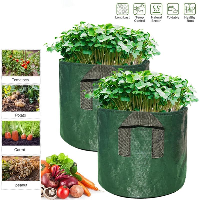 1-10 Gallons Plant Grow Bag Veg Planting Bag Gardening Tools and Planting Supplies Growing Bags for Seedlings Gardening Supplies