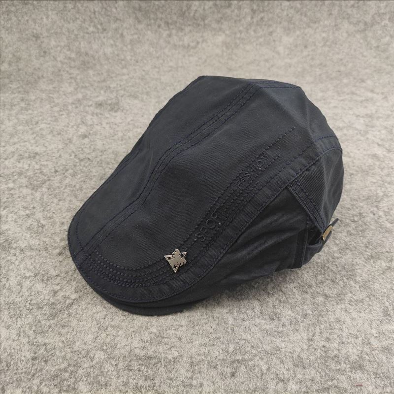 Solid Color Baseball Cap Korean Style Cotton Hat British Style Men's Newsboy Cap Men's Painter Hat Women's Beret