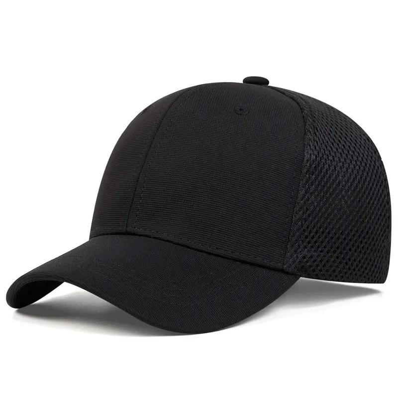 Hot Sale Unisex Baseball Solid Color Male Cap Slight Curved Brim Style Trucker Hat Casual Outdoor Breathable Cap Gorras Hombre