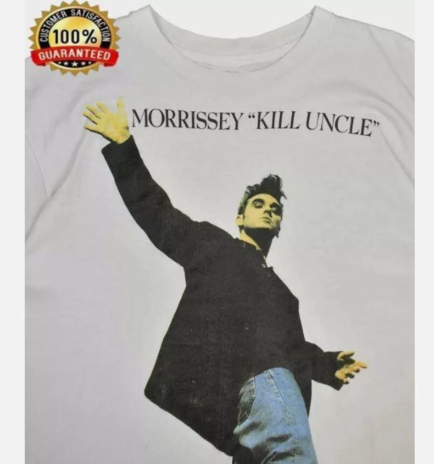 26 Kill uncle not VTG Morrissey Band Shirt Classic White Unisex S-5XL Unisex T-Shirt XXXL