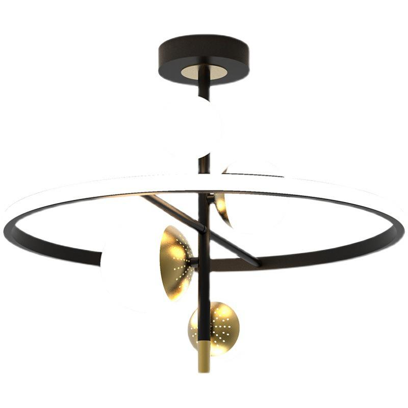 Nordic Style LED Chandelier: Modern Magic Bean Design for Bedroom, Living Room, and Study.