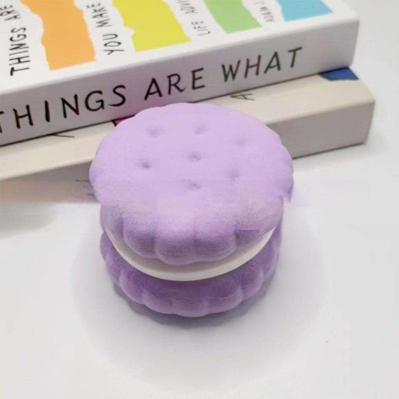 Slow Rising Squishy Biscuit Fidget Toy Soft Touch Realistic Design Great For Stress Relief Kids Adults