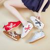 Women's new heightening sports board shoes in summer, mesh breathable little white shoes