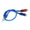 RCA Audio Cable 30cm Y Splitter Adapter Extension Cord for Stereo Subwoofer