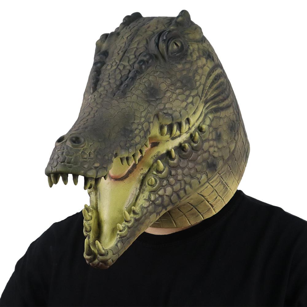 Fierce Animal Crocodile Latex Mask, Scary Party Props
