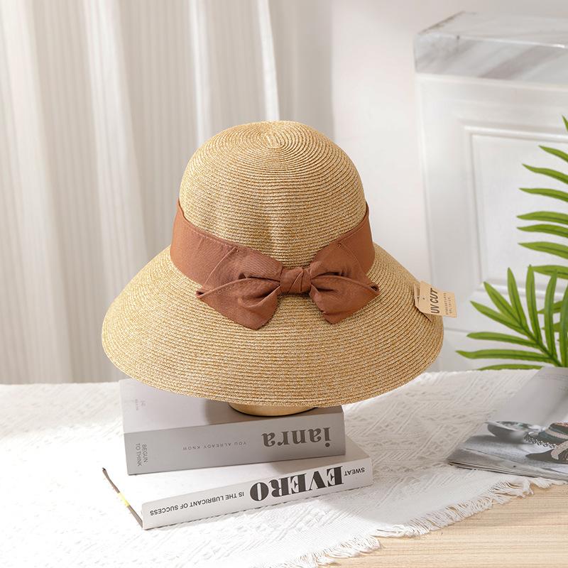 Oversized UV Sun Hat - Women's Wide Brim Straw Hat for Big Head, Celebrity Style Summer Beach Hat