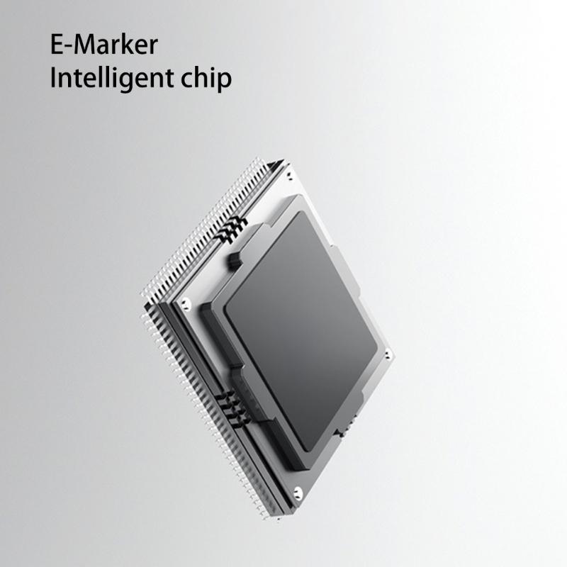 USB4 Cable PD240W Fast Charging 40Gbps Data Transfer Compatible Flexible Design 8K Video Output Aluminum Alloy Texture