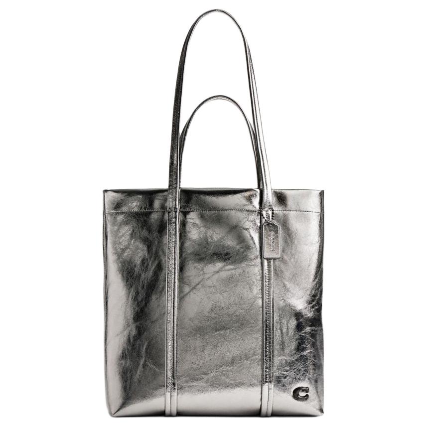 

Coach 33 Brand Logo Open Closure Leather Tote Shopping Bag Shoulder Handbag Large Men tote Charcoal CW417-ANT Basic Set (Bag+Dust Bag)