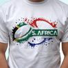 South Africa Rugby Flag White Kids Boys T-Shirt Rugger Top Tee Football Gift All Sizes