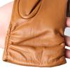 Yellow Brown Leather Gloves Good Quality Sheepskin Winter Gloves for Women 2227