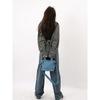 IELGY Denim Handbags High-end Design Sense Niche All-match Crossbody Shoulder Bag