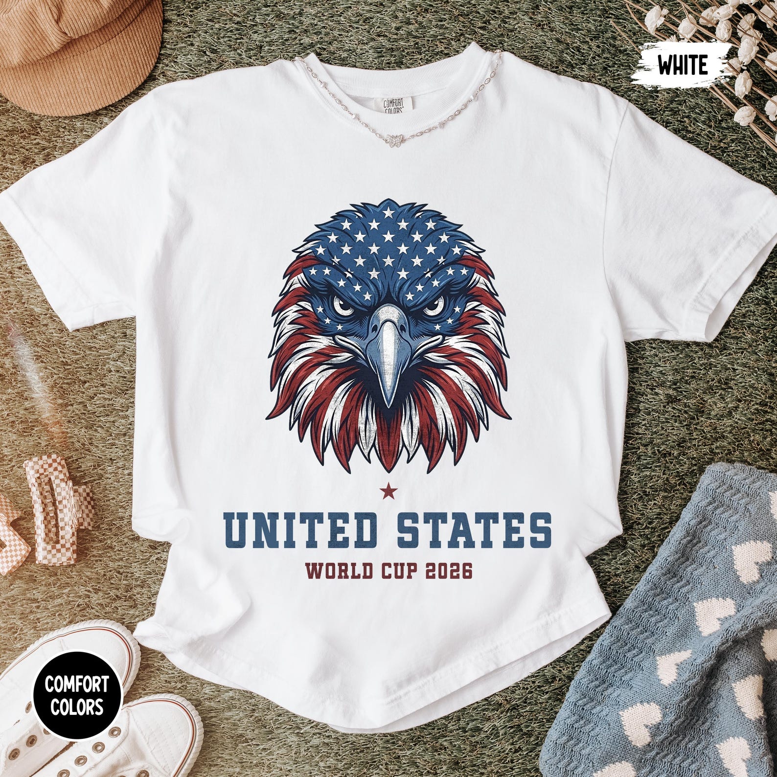 United States Eagle Shirt, USA Soccer Tee, American Football Fan Shirt, World Cup 2026 USA Graphic Tee, Patriotic Eagle Shirt M