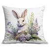 Hot Easter Bunny Purple Series Pillow Case with Pillow Case with A Variety of Pillow Covers Available