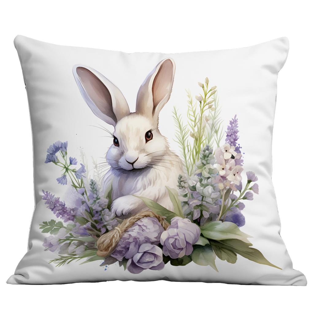 Hot Easter Bunny Purple Series Pillow Case with Pillow Case with A Variety of Pillow Covers Available