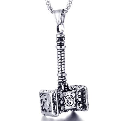 Titanstahl Retro Punk Herren Halskette