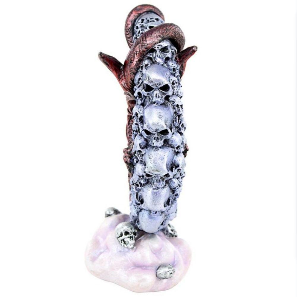 Moonlight Shaped Halloween Skeleton Moonlon Unique Moonlon Dragon Ornaments Garden Decor