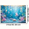2D verspielte Unterwasserwelt Kulisse, Kinderparty Hintergrundtuch