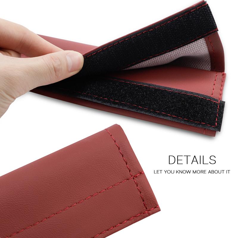 AAFF1 Car Seat Belt Cover Shoulder Protective Pad Accessories For MINI Cooper R56 F56 R50 JCW Cabrio Aceman Countryman Clubman WORKS