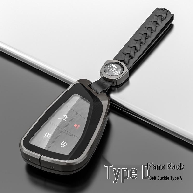 Metal Shell Snap Button Key Case for Buick Envision S and GS 2022 Models