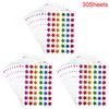 Star Dot Hearts Paper Sticker for Kids Reward Birthday Party Favors Glitter Foil Sticker Reward Chart Labels Gift DIY Decoration