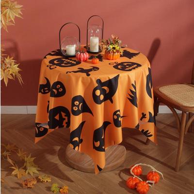 Halloween Kürbis Geist Tischdecke für Ess-, Kaffee- oder Desserttischdeko
