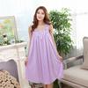 Women's Lightweight Nightdress Stylish Plus Size Sleeveless Dress Loose-Fitting Pyjamas Ice Silk One-Piece Nightdress