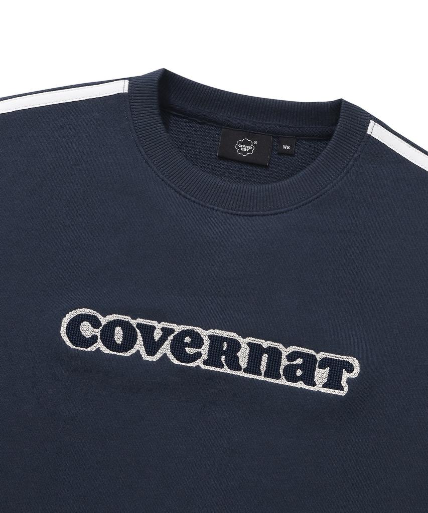 COVERNAT WOMAN Cooper Logo Lining Sweatshirt Navy