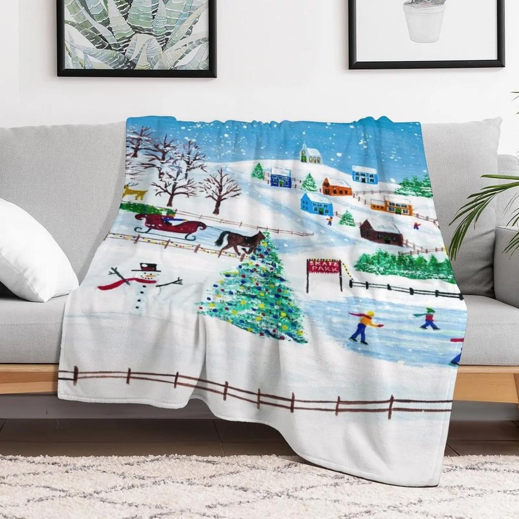 The Skate Park Throw Blanket Warm Napping Blanket for Office Couch Bed
