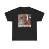 Interesting Cat Unisex or FeUnisex Cotton T Shirt Funny Parody Meme Vintage Washed Homme Casual Designer Clothes Comfortable
