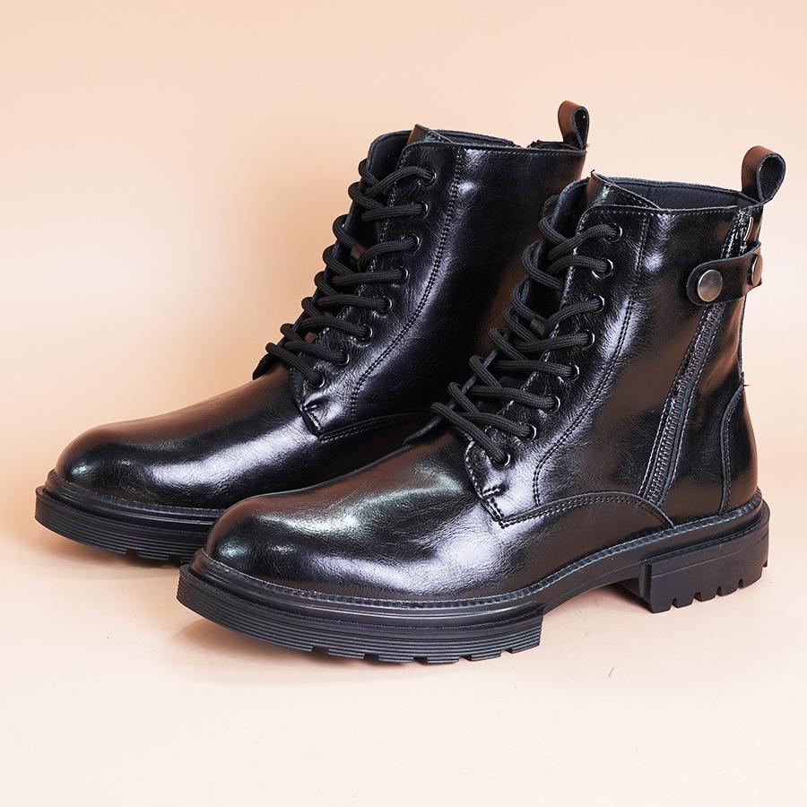 

American retro men s Martin boots 202 new winter high-top British style men s velvet warm boots trendy shoes 44